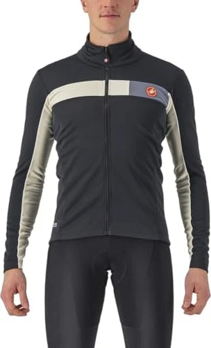 Castelli Mortirolo 6S Fahrradjacke light black/chalk/silver reflex (Herren)