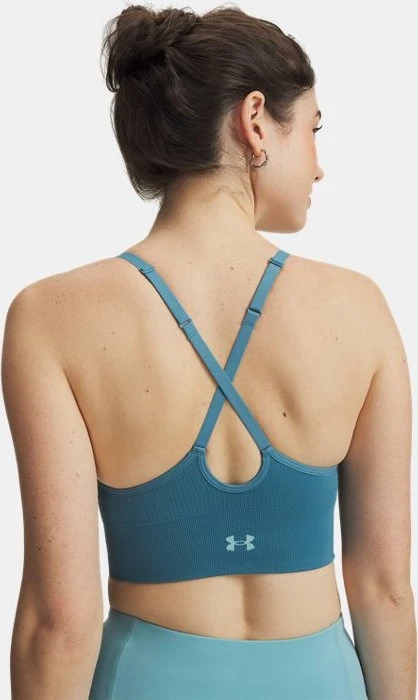 Under Armour Vanish Seamless Low Sport-BH boundless blue/blue haze (Damen)
