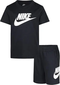 Nike Club T-Shirt & Short Set schwarz