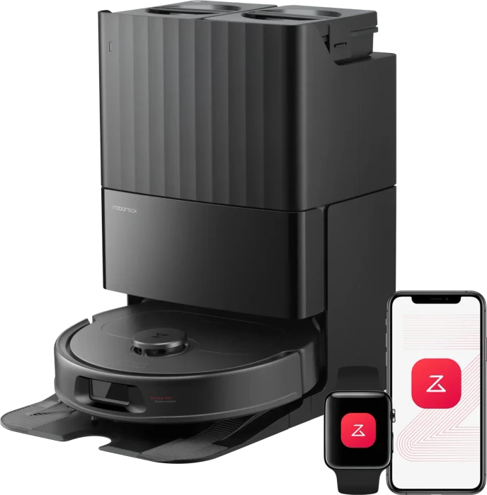 Roborock QV 35A Saug-/Wischroboter schwarz inkl. Absaug-/Reinigungsstation