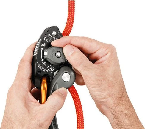 Petzl GriGri+ halbautomatisches Sicherungsgerät orange