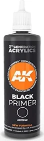 AK-Interactive 3rd Gen Acrylic Colors black primer, 100ml