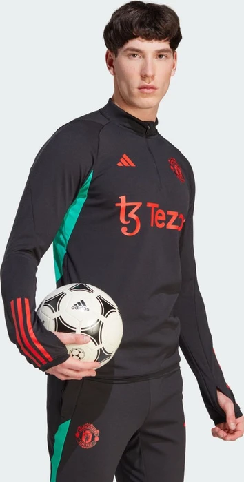 adidas Manchester United Tiro 23 Funktionsshirt langarm schwarz (Herren)