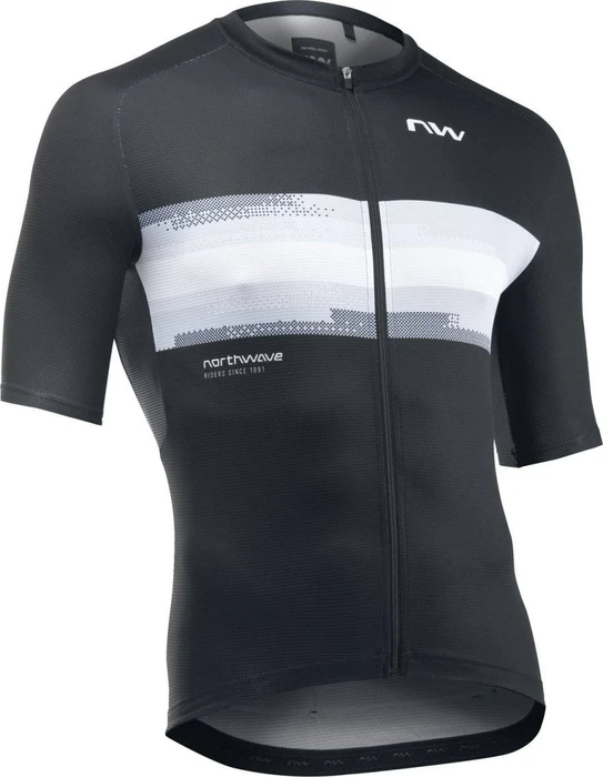 Northwave Force Evo Trikot kurzarm schwarz/weiß (Herren)