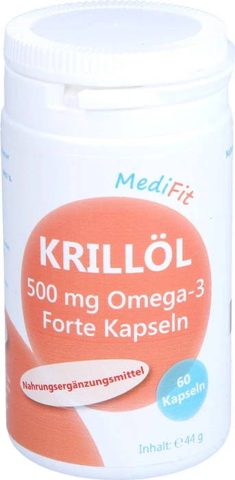 ApoFit MediFit Krillöl 500mg Omega-3 Forte Kapseln