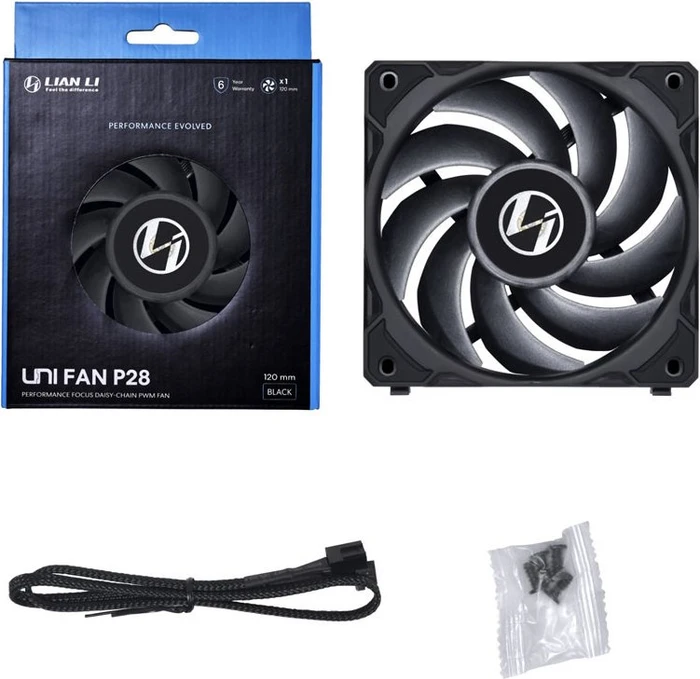 Lian Li Uni Fan P28, schwarz, 120mm