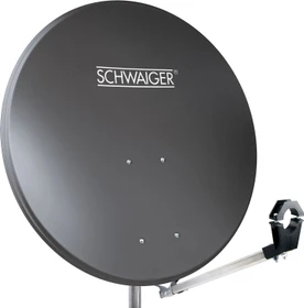 Schwaiger Aluminium Offset Antenne 73cm anthrazit