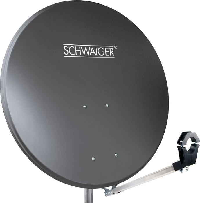 Schwaiger Aluminium Offset Antenne 73cm anthrazit