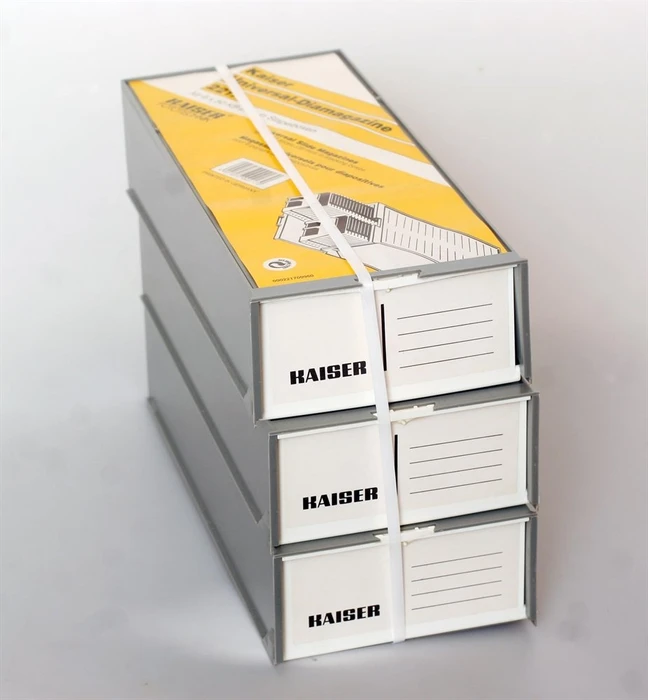 Kaiser Universal-Diamagazine für 6x50 KB-Dias in Stapelboxen