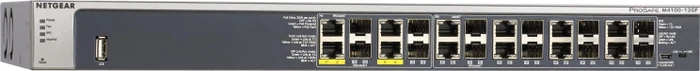 Netgear ProSAFE M4100 Rackmount Gigabit Managed Switch, 12x RJ-45/SFP, 150W PoE+