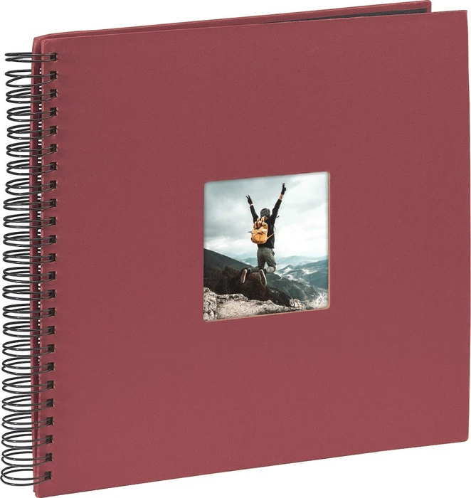 Hama Spiralalbum Fine Art 36x32 / 50 schwarze Seiten rot