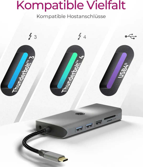 RaidSonic Icy Box IB-DK4061-CPD, USB-C 3.1 [Stecker]