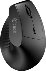 C-Tech VEM-15 Silent Vertical Wireless Dual-Mode Mouse schwarz, USB/Bluetooth