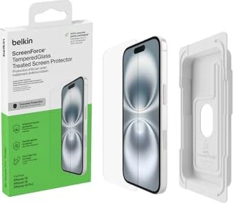 Belkin ScreenForce Tempered Glass Treated Screen Protector für Apple iPhone 15