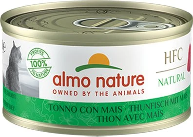 almo nature HFC Natural Cats 70 I, Thunfisch mit Mais, 1.68kg (24x 70g)
