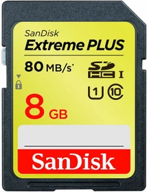 SanDisk Extreme PLUS R80/W60 8GB, UHS-I, Class 10