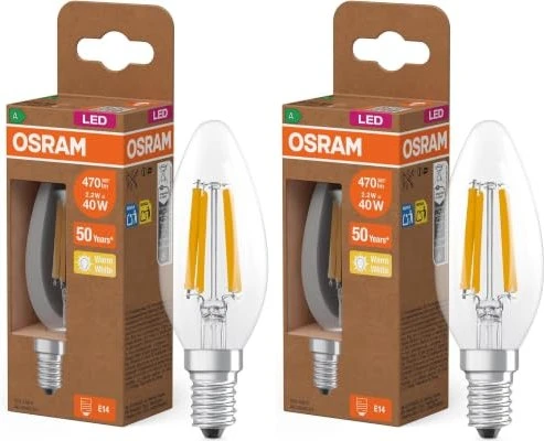 Osram Ledvance LED Classic B 40 2.2W/827 E14 klar