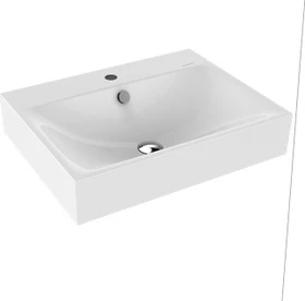Kaldewei Silenio 3044 Wandwaschtisch 60x46x12cm, Perl-Effekt, schwarz matt 100