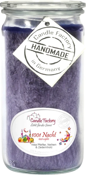 Candle Factory Mini Jumbo Duftkerze 1001 Nacht, 1 Stück