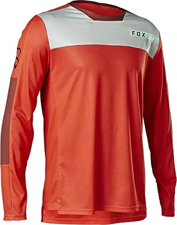 Fox Racing Defend Moth Trikot langarm flo red (Herren)