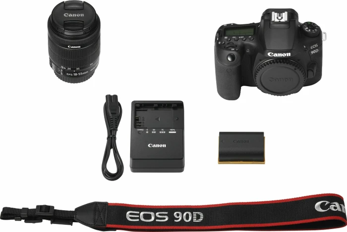 Canon EOS 90D mit Objektiv EF-S 18-55mm 3.5-5.6 IS STM