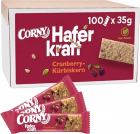 Corny Haferkraft Müsliriegel Cranberry Kürbiskern 3.5kg (100x 35g)