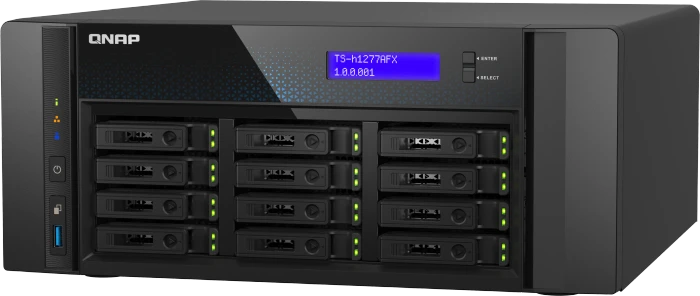 QNAP Turbo Station TS-h1277AFX-R7-32G, 32GB RAM ECC, 2x RJ-45 10GBase-T, 2x RJ-45 2.5GBase-T