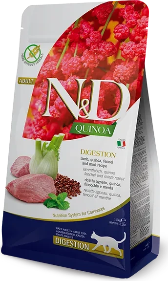 Farmina N&D Quinoa, Digestion Lamm Adult, 1.50kg
