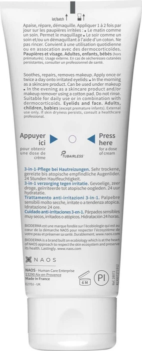 Bioderma Atoderm Intensive Intensive Eye 3-in-1 Creme, 100ml
