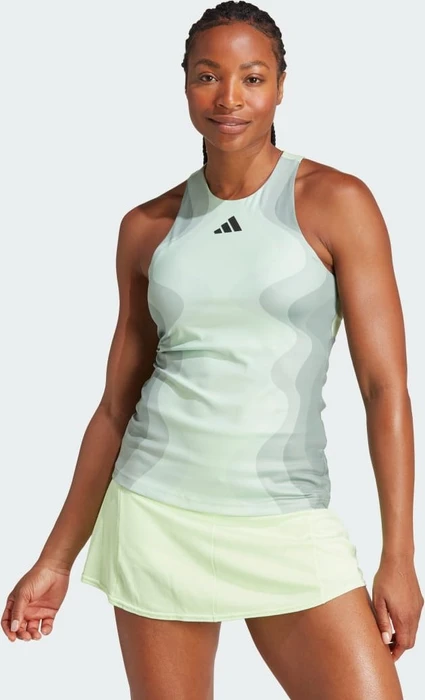adidas Tennis Heat.RDY Pro Y-Tanktop Funktionsshirt ärmellos semi green spark/green spark (Damen)