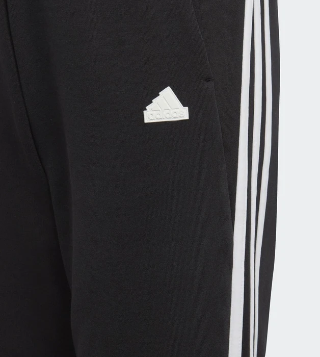 adidas Future Icons 3-Streifen Cotton Trainingshose lang schwarz/weiß (Junior)