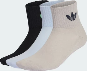 adidas Mid-Cut Crew Socken crystal sky/black/grey two, 3 Paare