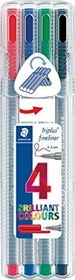 Staedtler triplus fineliner 334 0.3mm sortiert, 4er-Set, Kunststoffetui