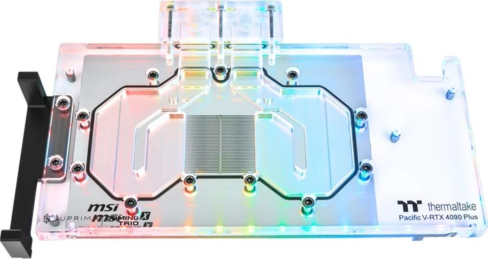 Thermaltake Pacific V-RTX 4090 Plus MSI Gaming X TRIO & SUPRIM X GPU Block mit Backplate