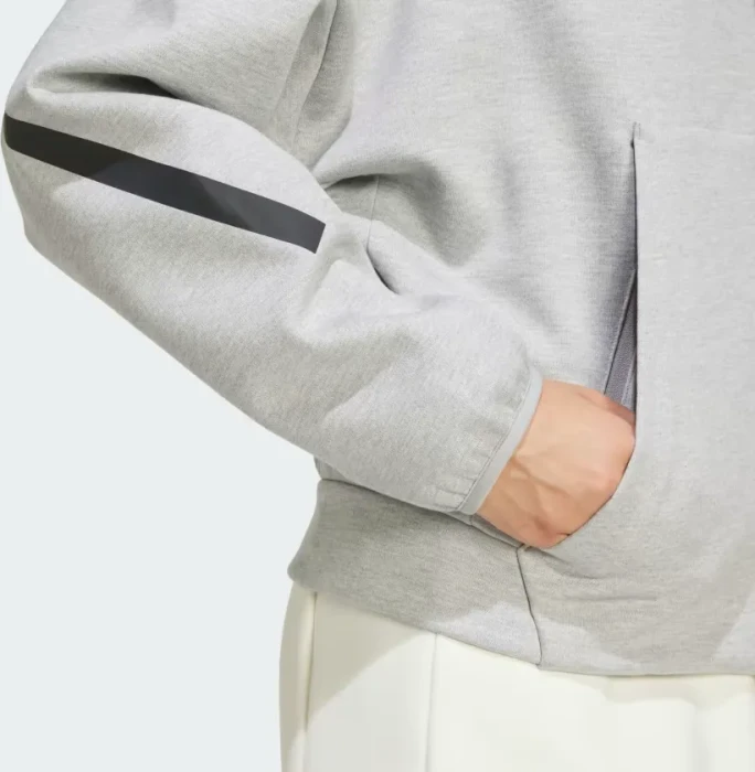 adidas Z.N.E. Zip Hoodie medium grey strata (Damen)