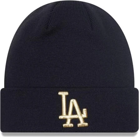 New Era Los Angeles Dodgers Metallic Cuff Beanie schwarz