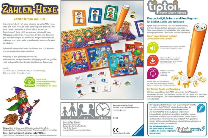 Ravensburger tiptoi Spiel: Zahlen-Hexe