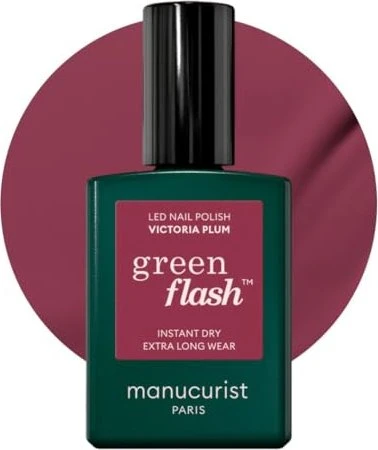 Manucurist Green Flash Gel Nagellack victoria plum, 15ml