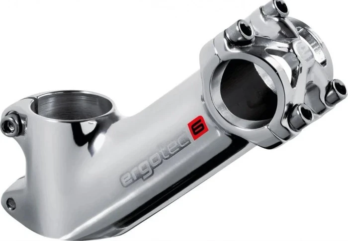 Ergotec High Pike 25.4mm/28.6mm +40° Vorbau 80mm silber poliert