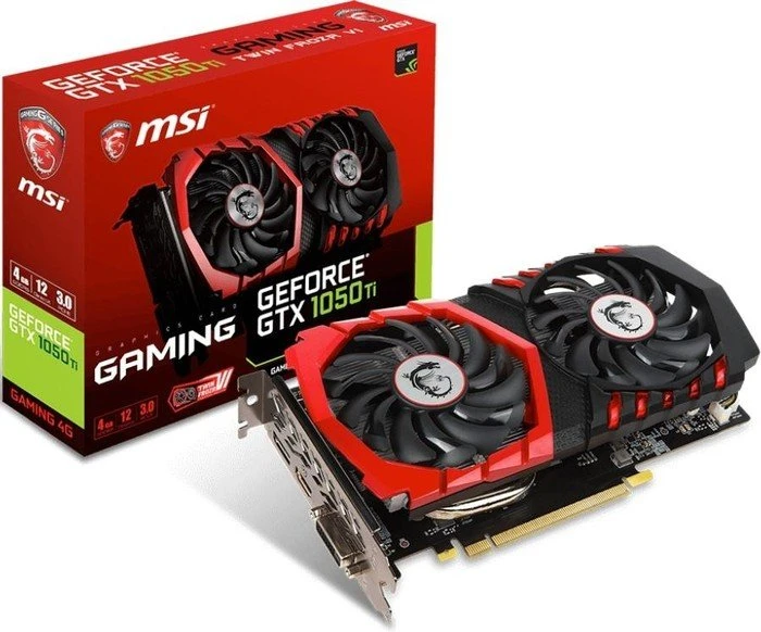 MSI GeForce GTX 1050 Ti Gaming 4G, 4GB GDDR5, DVI, HDMI, DP