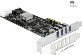 DeLOCK 4x USB-A 3.0, PCIe 2.0 x4 (89365)