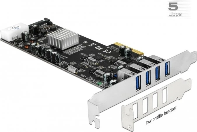 DeLOCK 4x USB-A 3.0, PCIe 2.0 x4