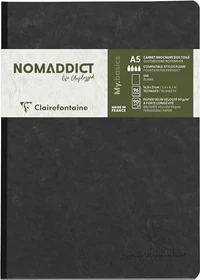 Clairefontaine Notizbuch schwarz, A5, glatt, Hardcover, 96 Blatt