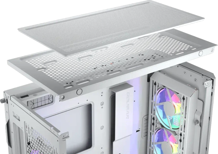 Cougar Duoface Pro RGB, schwarz, Glasfenster