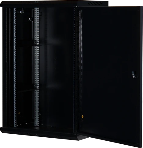 Rockstable 19" Wandschrank 18HE, Stahltür, IP2X, schwarz, 440mm tief