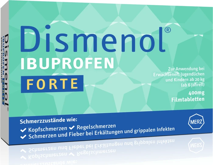 Dismenol forte Ibuprofen 400 mg Filmtabletten, 20 Stück