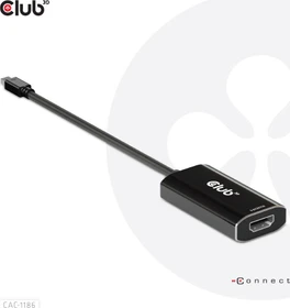Club 3D Mini DisplayPort 1.4/HDMI 2.1 Adapterkabel schwarz, 0.2m