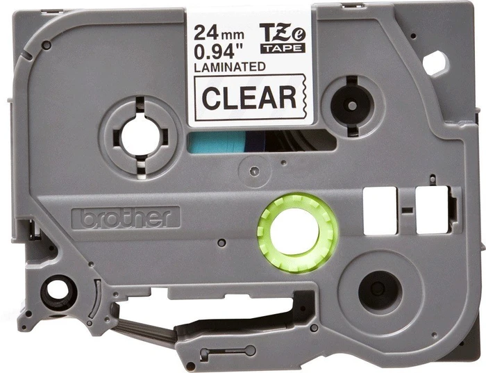 Brother TZe-151 Beschriftungsband, 24mm, schwarz/transparent