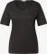 Street One Herzausschnitt T-Shirt kurzarm darkest brown (Damen) Vorschaubild