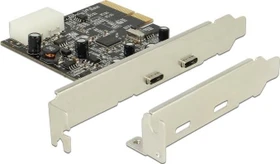 DeLOCK USB 3.1 Host Controller Card, 2x USB-C 3.1, PCIe 3.0 x2
